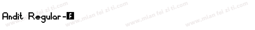 Andit Regular字体转换